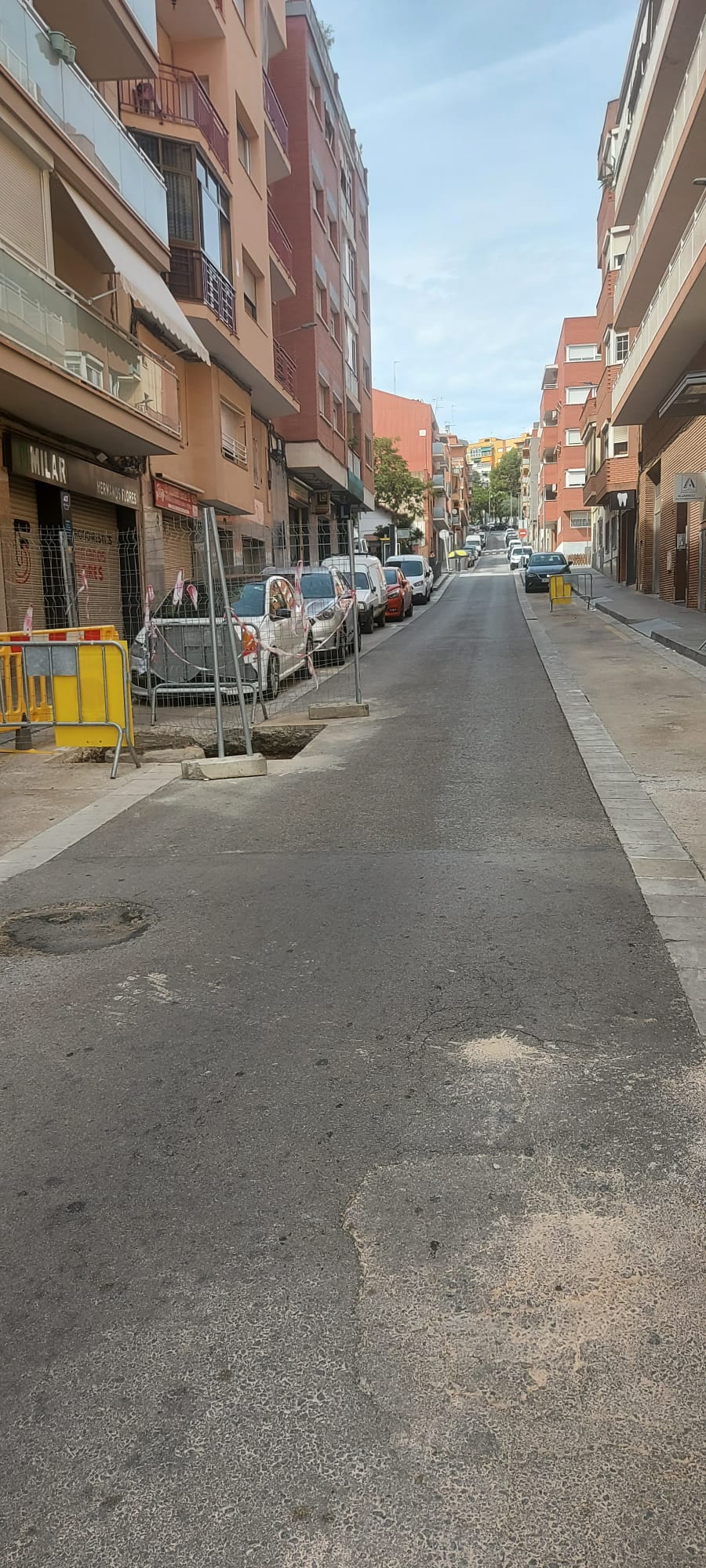 Obras de rehabilitación del colector de la calle de Les Colomeres